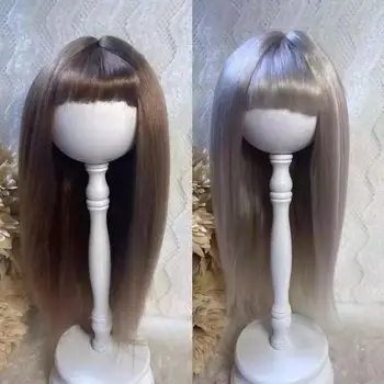 Кукольные парики для Blythe Qbaby из мохера с длинными волосами и шалью на голове длиной 9-10 дюймов