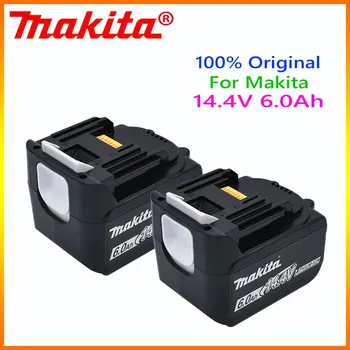 Литий-ионный аккумулятор 14,4 V Makita 6.0Ah BL1460 для Makita BL1430 BL1440 BL1450 BL1415 194066-1 194065-3 194558-0 Аккумуляторных Электроинструментов