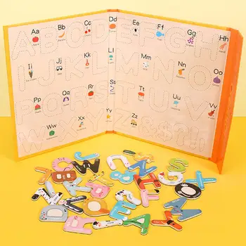 Магнитный алфавит в форме животного, познавательные игры для девочек и мальчиков