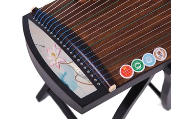 Маленький портативный 21 струнный инструмент Guzheng 1M с полным набором аксессуаров Китайский струнный инструмент