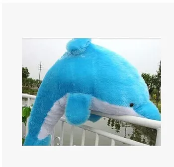 Мягкая игрушка 120 см синий дельфин, плюшевая игрушка, кукла, подарок w1668