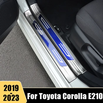 Накладка на порог автомобиля из нержавеющей стали Для Toyota Corolla E210 2019 2020 2021 2022 2023 Гибридный Защитный порог
