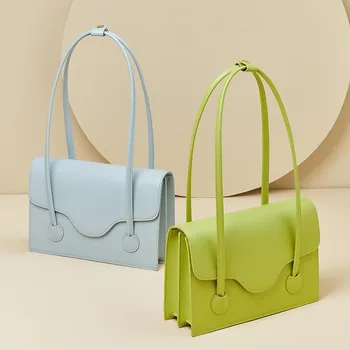 Новая Женская кожаная сумка через плечо ярких цветов, модная универсальная сумка Advanced Sense