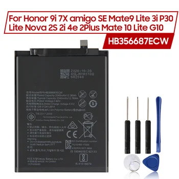 Новая Сменная Батарея HB356687ECW Для Huawei Nova 2S 2i 2Plus 3i 4e Honor 7x9i G10 Mate10 Lite P30 Lite Mate SE 3340 мАч
