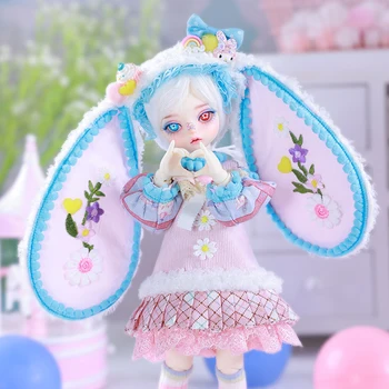 Новейший дизайн Shuga Fairy Binny BJD Кукла 1/6 С большими Заячьими ушками Для Девочек, игрушки из смолы, куклы с шариковыми соединениями