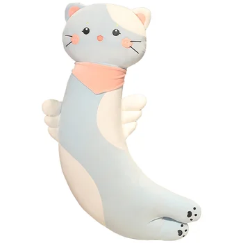 Новые милые плюшевые игрушки для кошек изогнутой формы, милая подушка для котенка, мягкая подушка для сна, подарки для подруги на день рождения