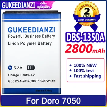 Новый Аккумулятор Bateria 2800mAh Batterie DBS-1350A Для мобильного Телефона Doro 7050, Сменный Аккумулятор для бытовой сотовой связи Высокой Емкости 