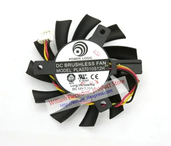 Новый оригинальный для MSI графический вентилятор охлаждения диаметр 6,5 см шаг 4,0 см 12V 0.35A PLA07010S12H