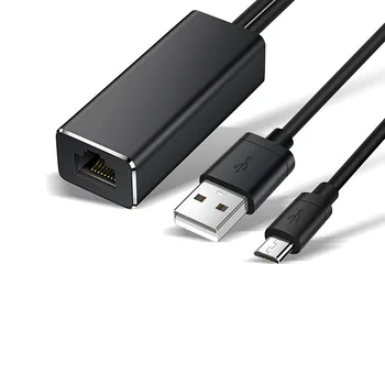 Новый сетевой адаптер Chromecast Ethernet USB 2.0-RJ45 для Google 2 1 Ultra Audio TV Stick Сетевая карта Micro USB