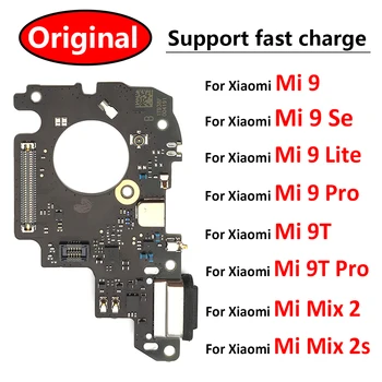 Оригинальная Новинка Для Xiaomi Mi 9 Mi9 SE lite 9T Pro Mix 2 2s Порт зарядной док-станции USB Разъем зарядного Устройства Штекер Печатной Платы Микрофонная Плата Гибкий Кабель