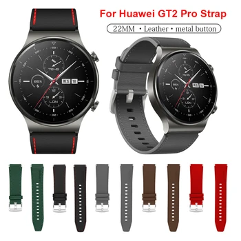 Оригинальный кожаный ремешок для Huawei Watch GT 2 Pro, сменный браслет, умный браслет для Huawei GT2 Pro, аксессуары для часов