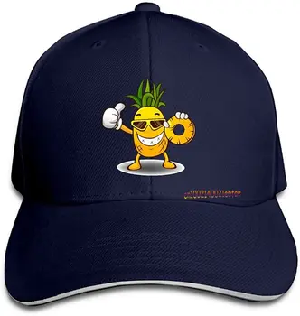 Очаровательные бейсболки с принтом ананаса, Изготовленные На заказ, Бейсбольная кепка с козырьком, Бейсболка Унисекс, Солнцезащитные шляпы Snapback