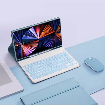 Подставка Чехол-клавиатура из искусственной кожи для iPad 9-го, 8-го, 7-го поколения 10,2 Air 3 2019 Pro 10 5 2017, Чехол-клавиатура с сенсорной панелью и подсветкой