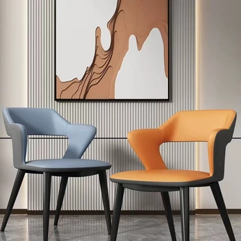 Роскошный обеденный стул домашний обеденный стол стул современный минималистичный стул для отдыха со спинкой Скандинавский кофейный стул