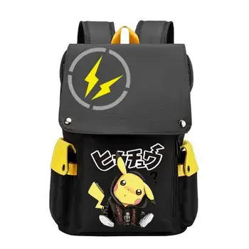 Рюкзак с персонажем Аниме Mewtwo Периферийный Пикачу, рюкзак на плечах, уличная сумка, красивые модные аксессуары