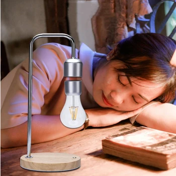 Светодиодная лампа с магнитной Левитацией, беспроводная зарядка, светодиодная ночная лампа, Креативная настольная лампа для украшения дома, высокое качество