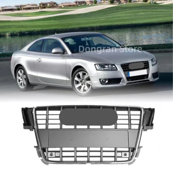 Сетка Переднего бампера, капот, решетка-гриль, Хромированная Серая Для Audi A5/S5 B8 2008 2009 2010 2011 Для S5 Style