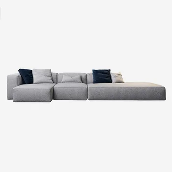 Скандинавский современный простой большой диван для гостиной высокого класса, роскошный диван высокого класса