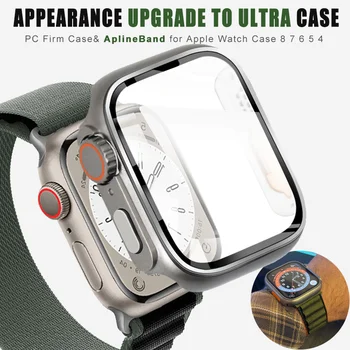 Сменить ремешок Alpine Loop на Ultra + Case для Apple Watch Band 45 мм 44 мм 41 мм 40 мм iWatch 4 5 6 Se 7 8 Обновить до Ultra 49 мм