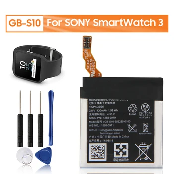 Сменный аккумулятор для часов SWR50 для Sony Smart Watch 3 SW3 SWR50 3SAS 420 мАч с бесплатными инструментами