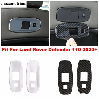 Спинка Автокресла с USB-Портом, Панель, Рамка, Накладка для Land Rover Defender 110 2020 - 2023 ABS, Углеродное волокно/Матовые Аксессуары