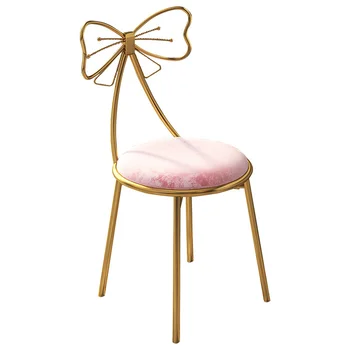Стул для макияжа, стул-бабочка, Современный минималистичный Туалетный столик, Сетка для гостиной, Красный Золотой Дом, Современный стул, мебель