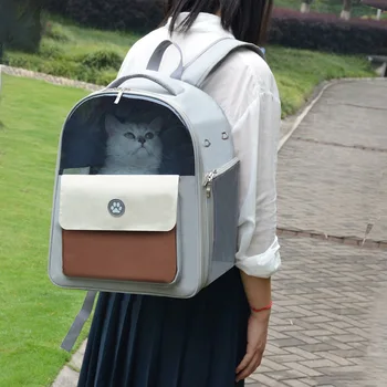 Сумка-переноска для кошек, Уличный Дышащий рюкзак для кошек, Переноска для маленьких собак, Портативный дорожный рюкзак для домашних животных, космическая сумка из ткани Оксфорд
