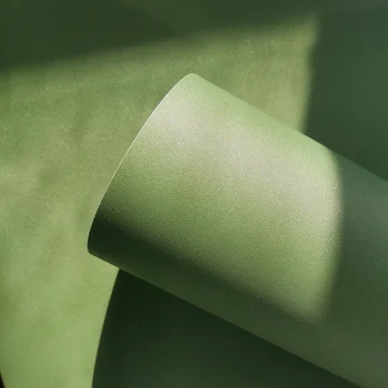 Темно-зеленая матовая декоративная бумага для гостиной, наклейки на стену для дома, самоклеящиеся съемные водонепроницаемые обои
