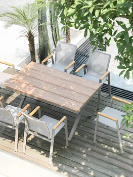 Уличные столы и стулья, внутренний двор, сад, балкон, комбинация стола и стула для отдыха, вилла на открытом воздухе, водонепроницаемые