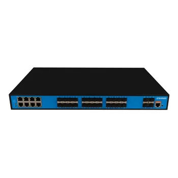Управляемый Ethernet-коммутатор уровня 3 с 8 портами 10/100/1000 М RJ45, 24 оптоволоконными разъемом SFP длиной 1000 М и 4 слотами SFP + 1/2,5/10 г
