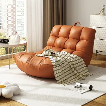 Усовершенствованный дизайн кожаных кресел, современные минималистичные роскошные стулья для спальни, Скандинавская гостиная, мебель для дома в стиле Эль-Хогар