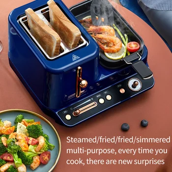 Хлебопечка Deerma, Маленький домашний тостер, Многофункциональная Автоматическая машина для приготовления тостов для завтрака, Тостеры для приготовления горячих сэндвичей
