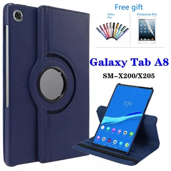 Чехол для Samsung Galaxy Tab A8 2021 Чехол для планшета Samsung Tab A8 10,5 SM-X200/SM-X205, Вращающийся на 360 Градусов Кожаный чехол