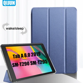 Чехол для планшета Samsung Galaxy SM-T290 SM-T295 Smart sleep wake up с трехкратной полной защитной откидной крышкой-подставкой для Tab A 8.0 2019